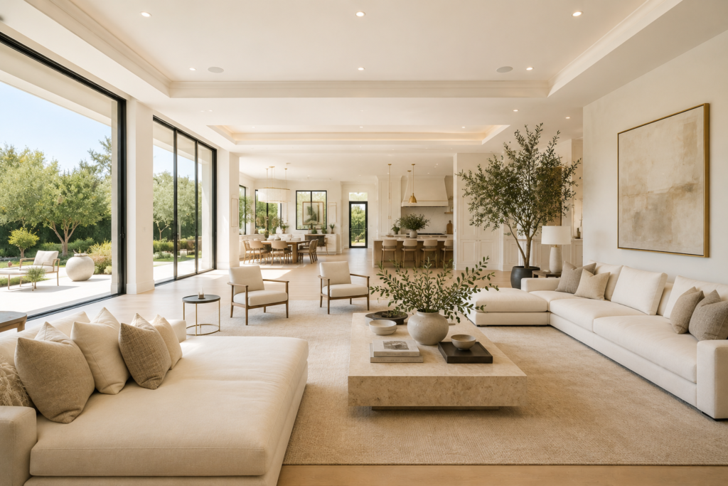 abbe beaucicot modern large spacious living room